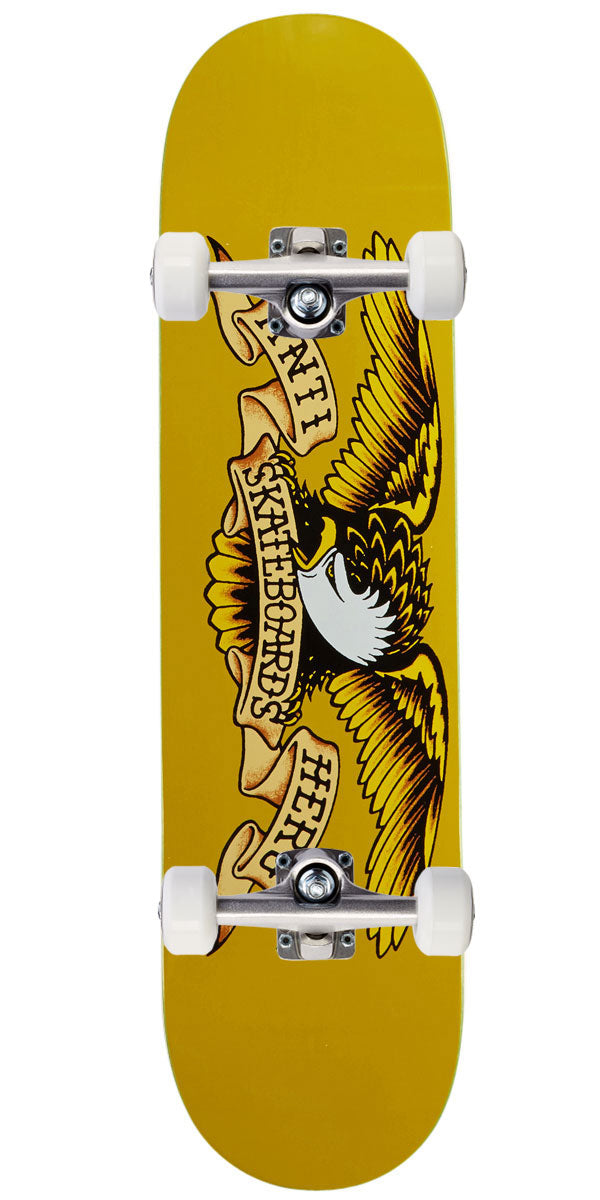 Anti-Hero Classic Eagle Mini Complete Skateboard | Yellow | 7.30"