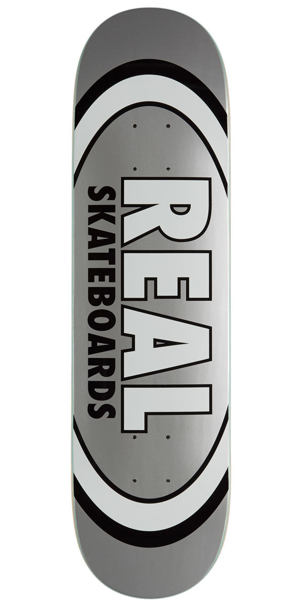 Real Team Classic Oval Skateboard Deck | Grey | 7.75"