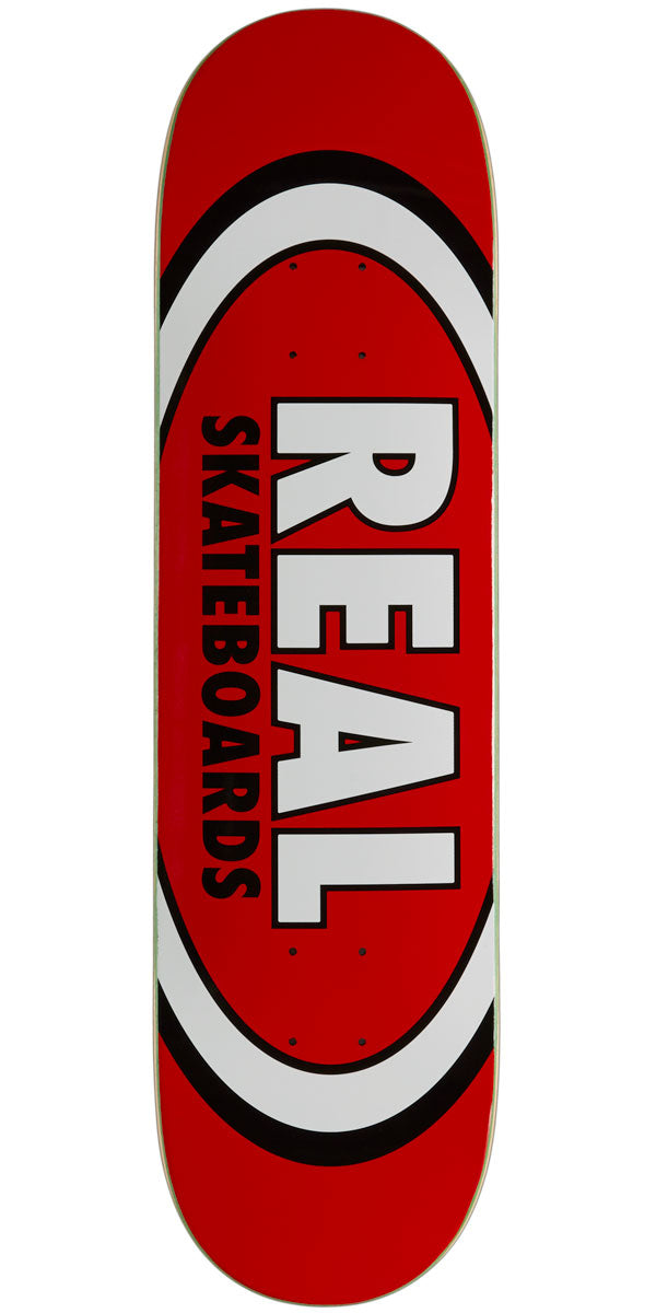 Real Team Classic Oval Skateboard Deck | Red | 8.12"