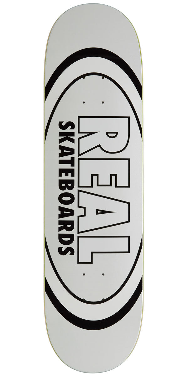 Real Team Classic Oval Skateboard Deck | White | 8.38"