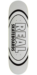 Real Team Classic Oval Skateboard Deck | White | 8.38"