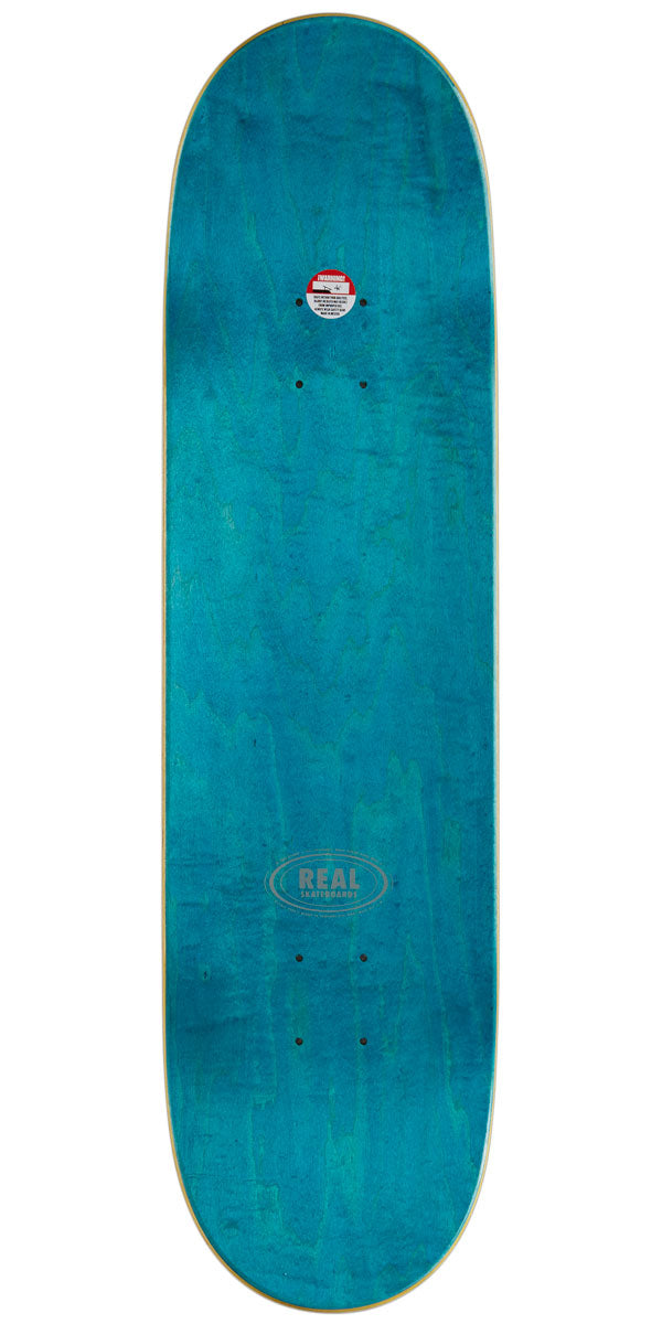 Real Team Classic Oval Skateboard Deck | White | 8.38"