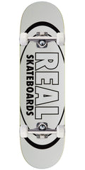 Real Team Classic Oval Complete Skateboard | White | 8.38"