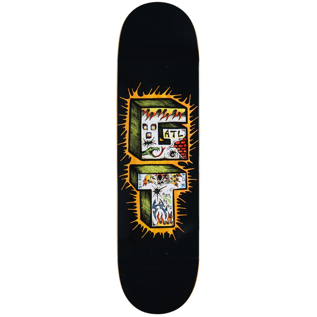 Anti-Hero Grant Stacked Skateboard Deck | Black | 8.38"