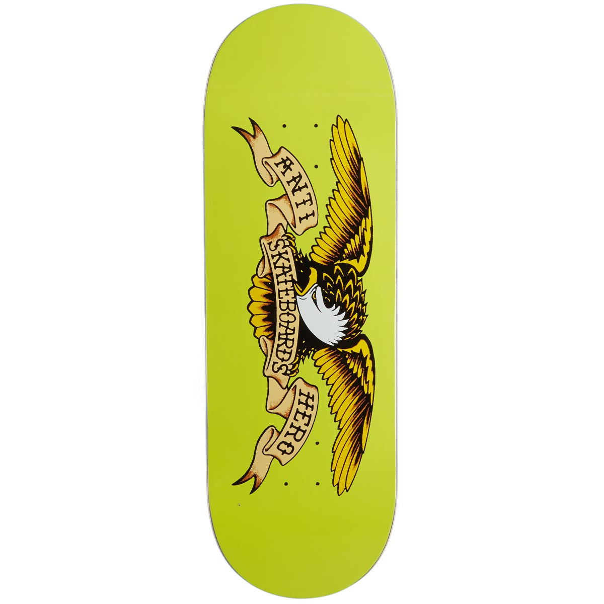 Anti-Hero Team Shaped Eagle Horse Pill Skateboard Deck | Yellow | 10.00"