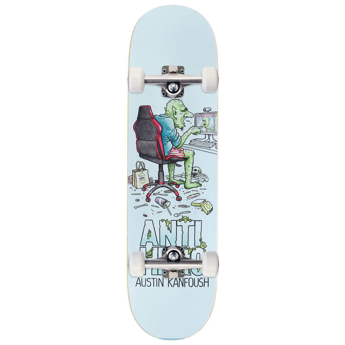 Anti-Hero Kanfoush Trolls Complete Skateboard | 8.62"