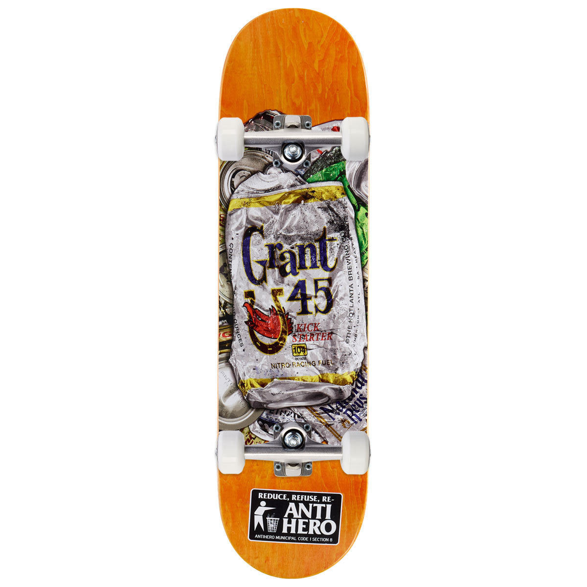 Anti-Hero Grant Refuse Complete Skateboard | 8.40"
