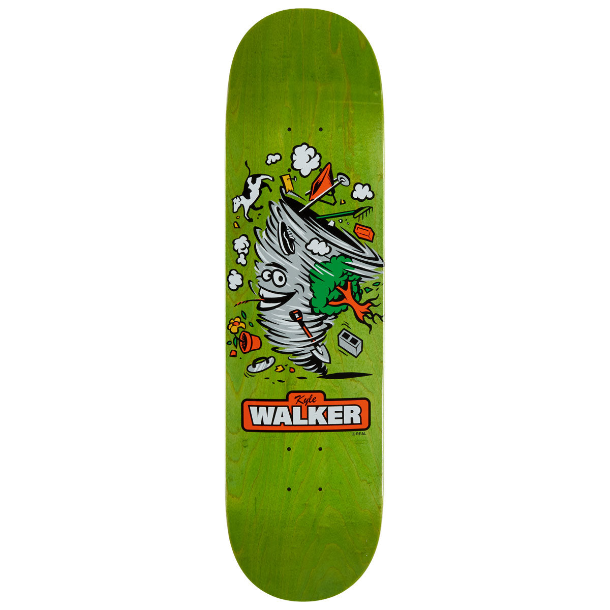 Real Kyle Mascot Easy Rider Skateboard Deck | Green | 8.25"