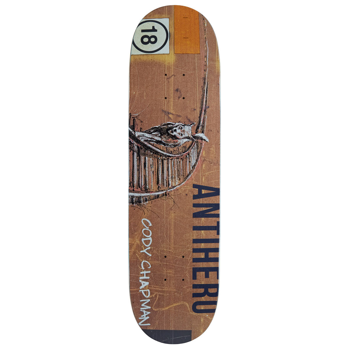 Anti-Hero Chapman Intermodal Skateboard Deck | 8.50"
