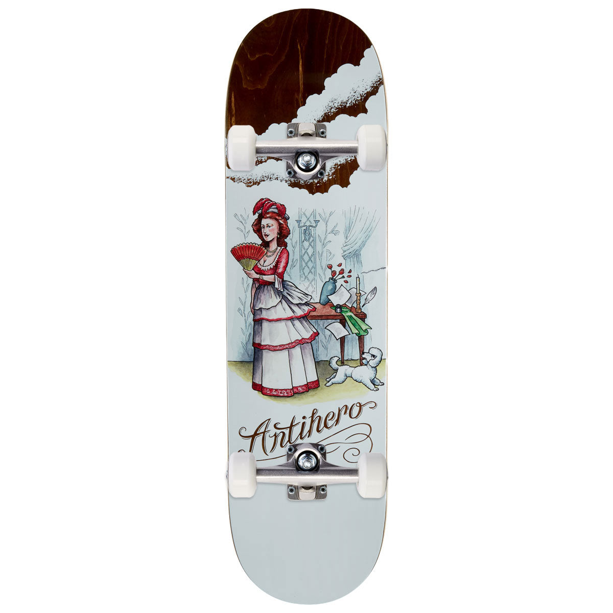 Anti-Hero Daan Flaturlent Beauties Complete Skateboard | White | 8.50"