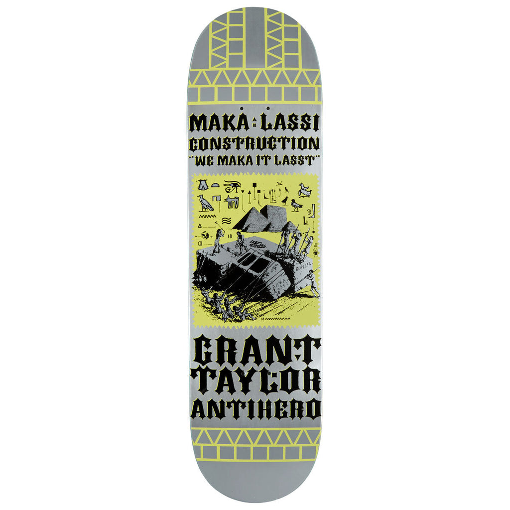Anti-Hero Grant Makalassi Construction Re-color DBX Skateboard Deck | Silver | 8.50"