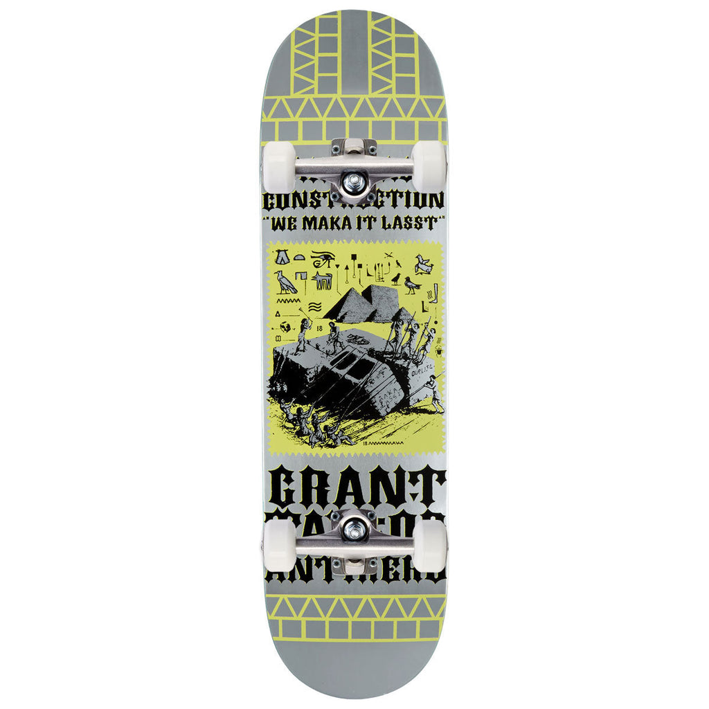 Anti-Hero Grant Makalassi Construction Re-color DBX Complete Skateboard | Silver | 8.50"