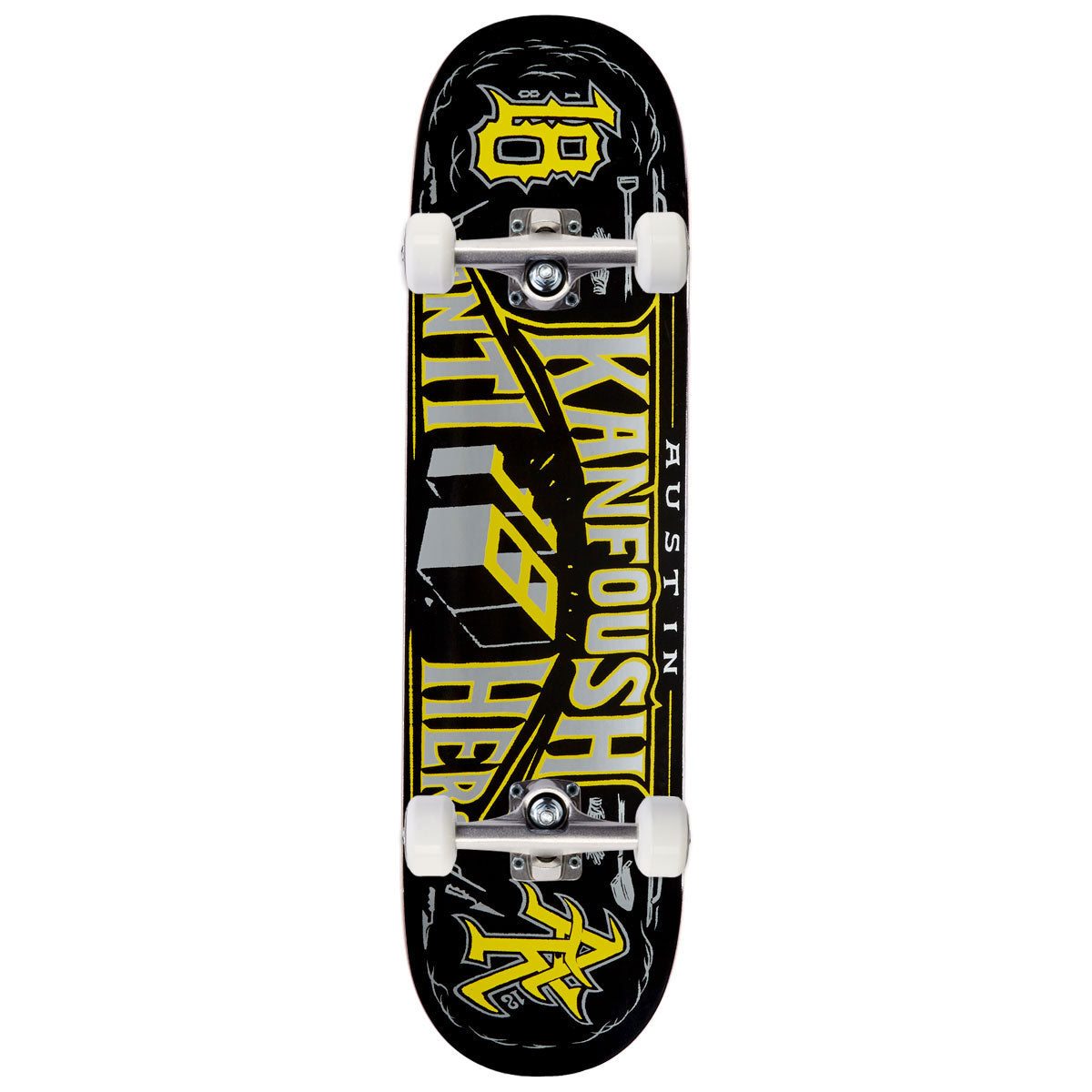 Anti-Hero Kanfoush Customs Complete Skateboard | Black | 8.25"