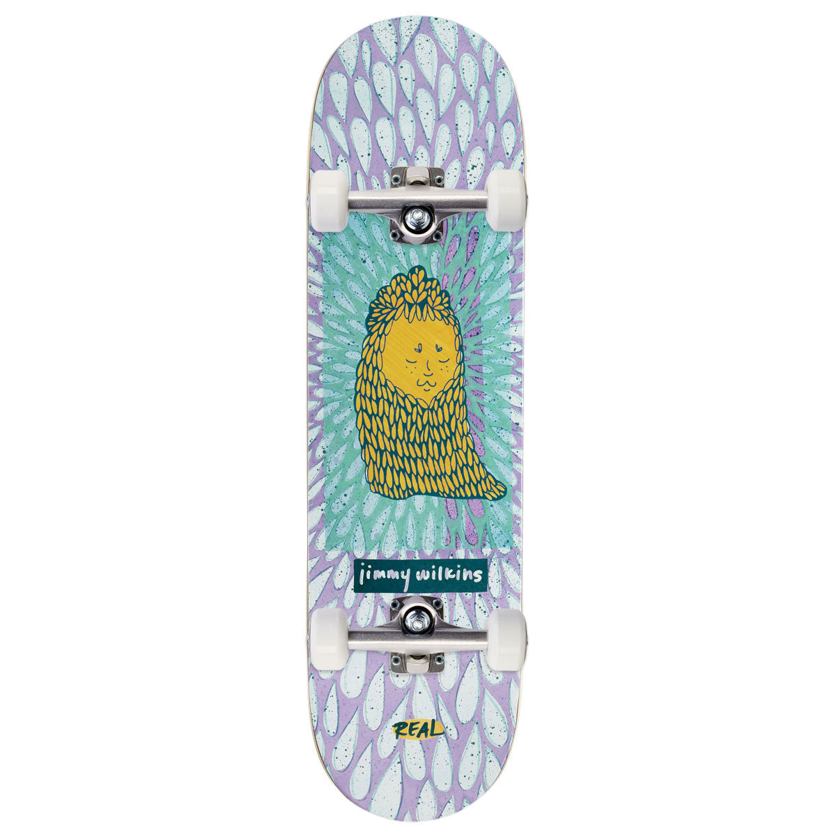 Real Wilkins Echoes Complete Skateboard | Purple | 8.50"