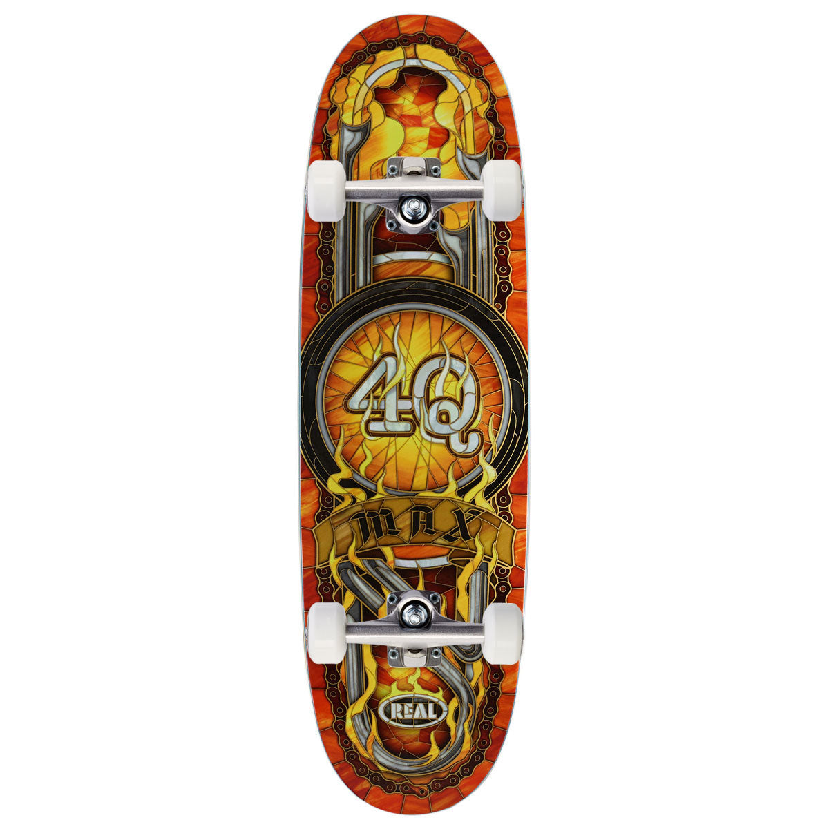Real Max Schaff 4Q Cathedral Complete Skateboard | 9.10"