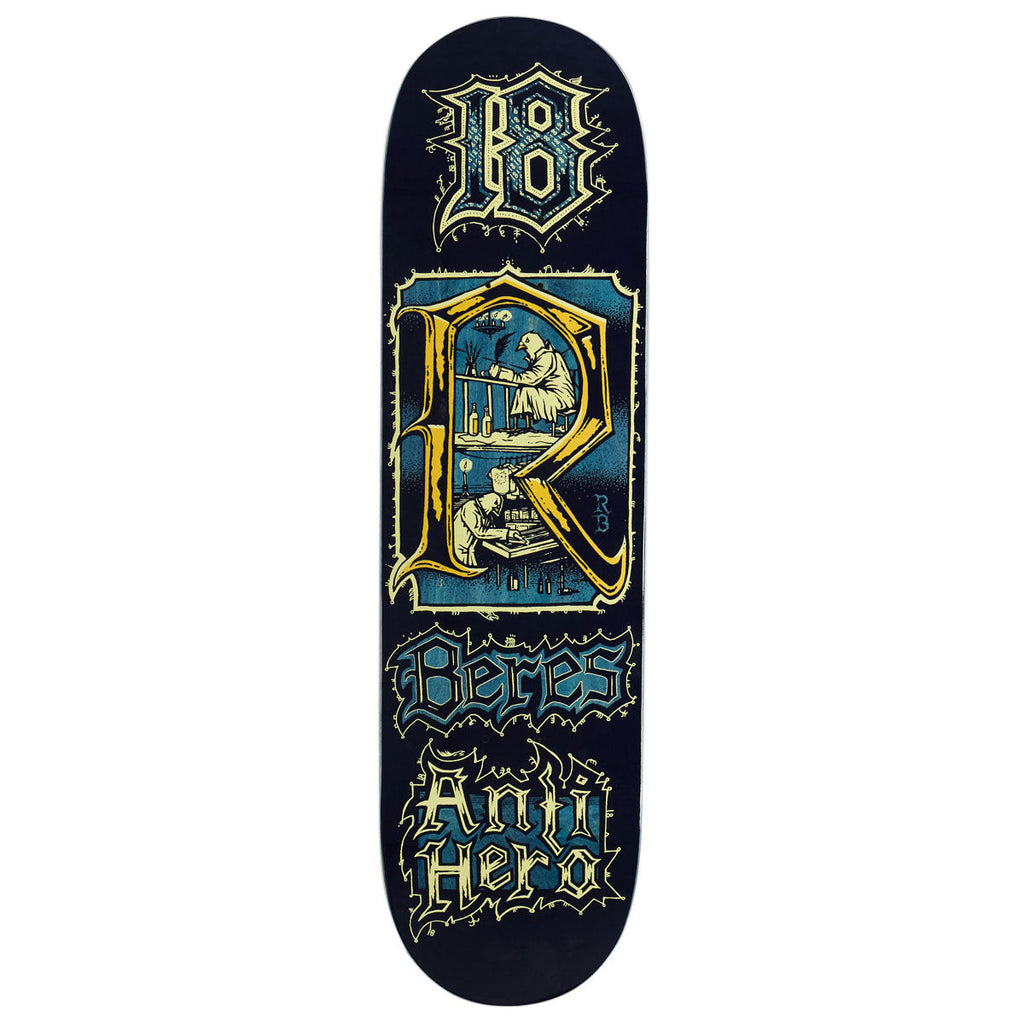 Anti-Hero Beres Medieval Skateboard Deck | Navy | 8.50"