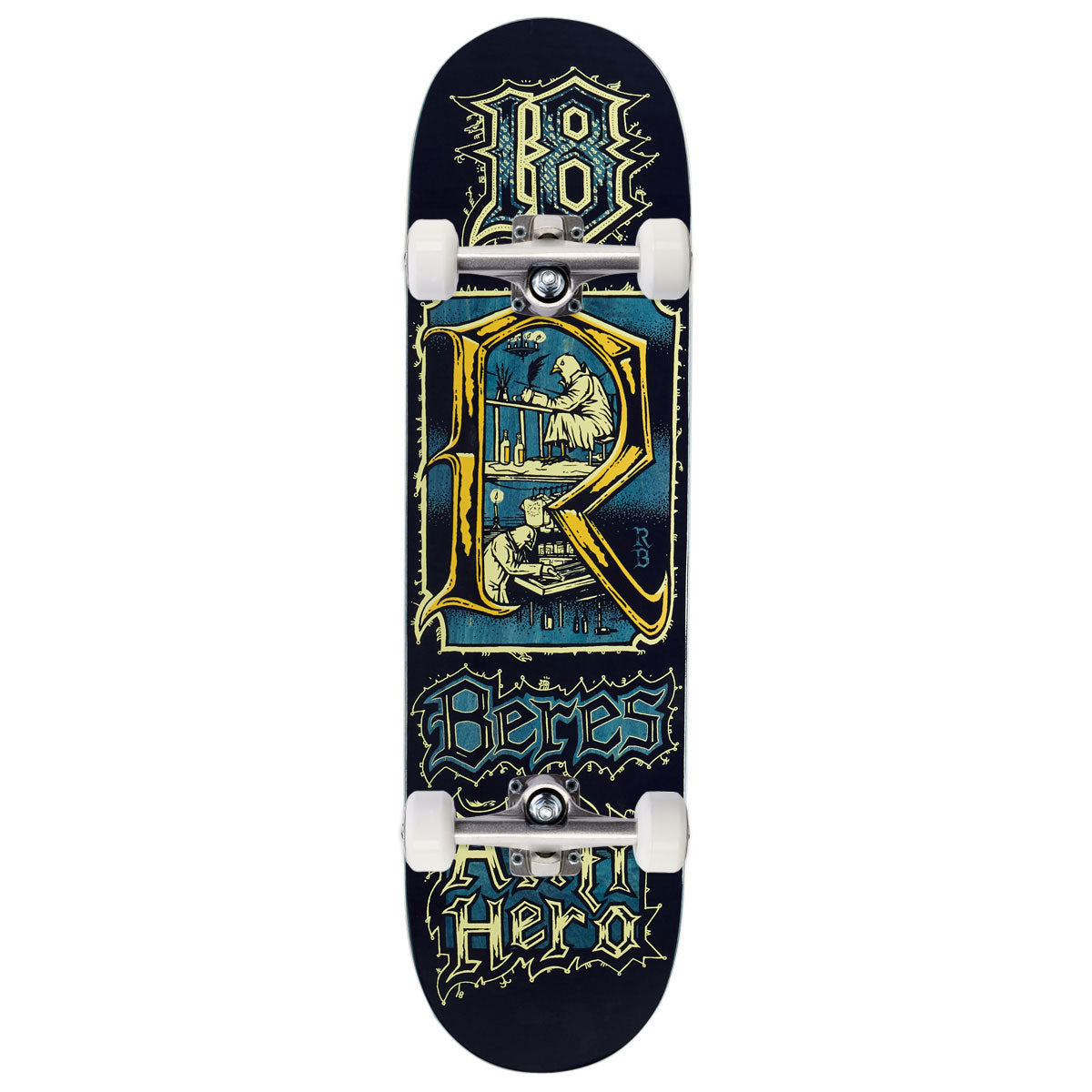 Anti-Hero Beres Medieval Complete Skateboard | Navy | 8.50"