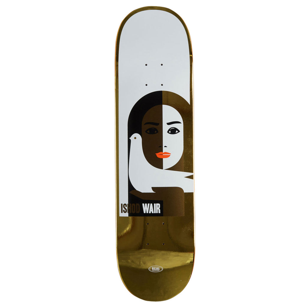 Real Ishod Peace LTD Foil Skateboard Deck | Gold | 8.25"
