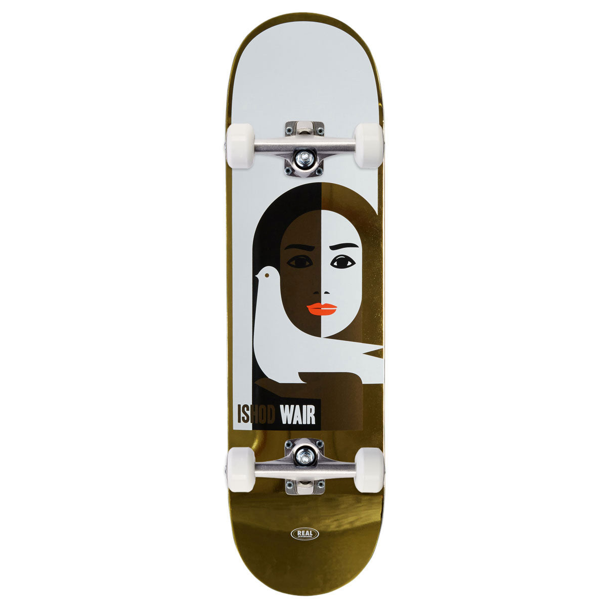 Real Ishod Peace LTD Foil DBX Complete Skateboard | Gold | 8.50"