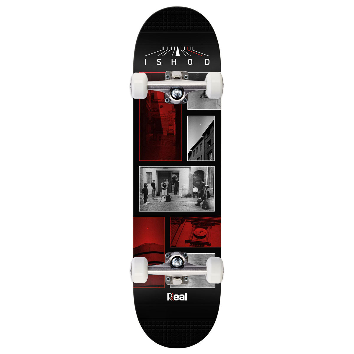 Real Ishod Photos Twin Tail Slick Complete Skateboard | Black | 8.30"