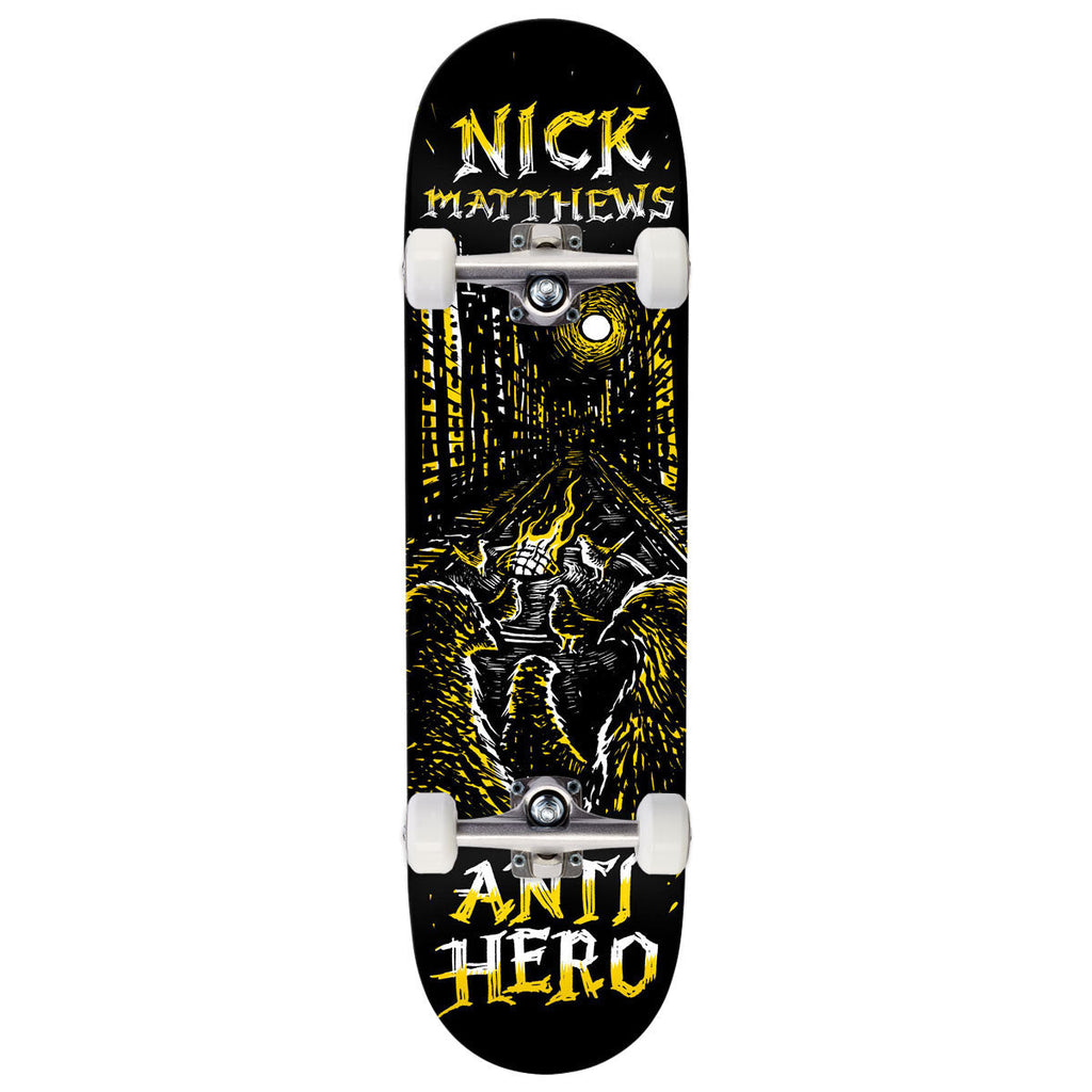 Anti-Hero Matthews Fireside Complete Skateboard | Black | 8.50"
