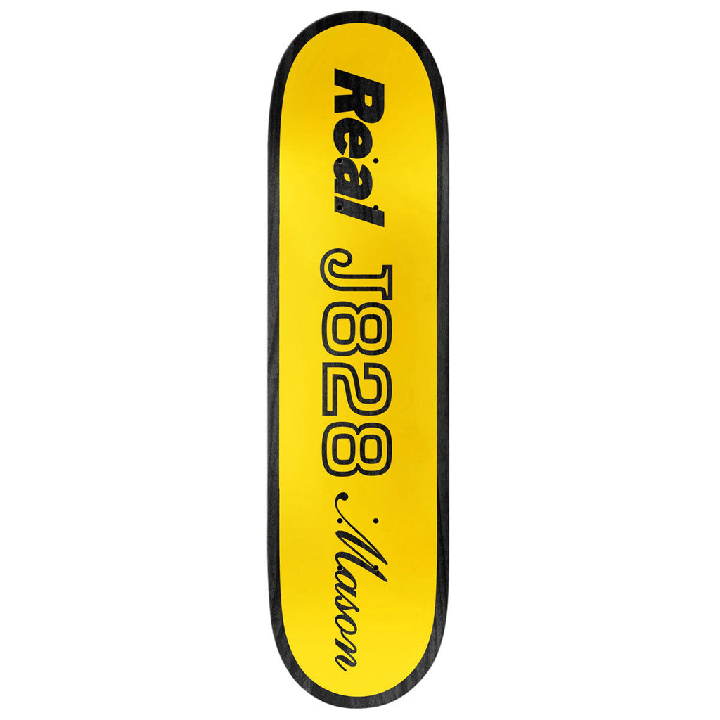 Real Mason Shape Code Skateboard Deck | Yellow | 8.28"
