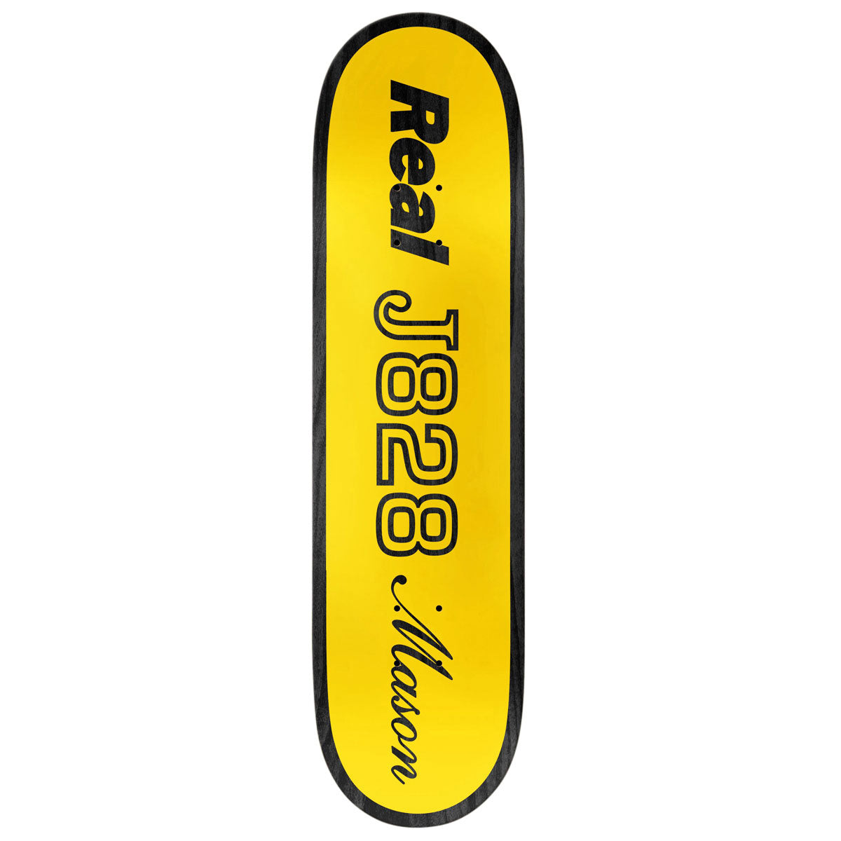 Real Mason Shape Code Skateboard Deck | Yellow | 8.28"