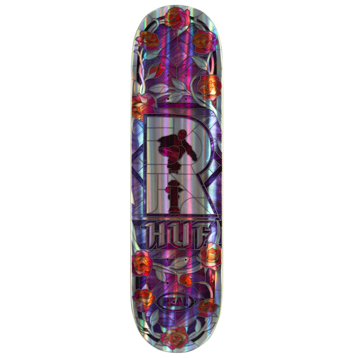Real Huf Holographic Cathedral Skateboard Deck | 8.25"