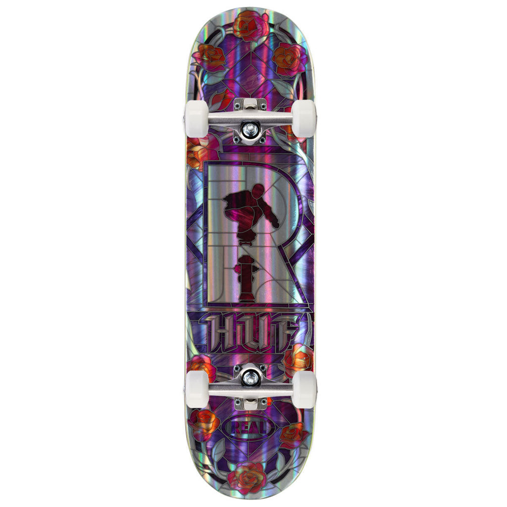 Real Huf Holographic Cathedral Complete Skateboard | 8.25"