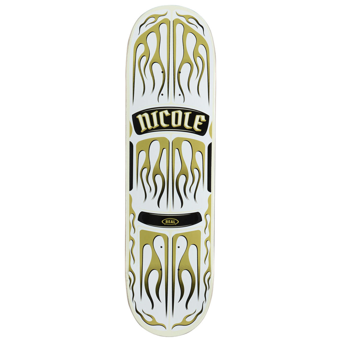 Real Nicole Ember Skateboard Deck | White | 8.50"