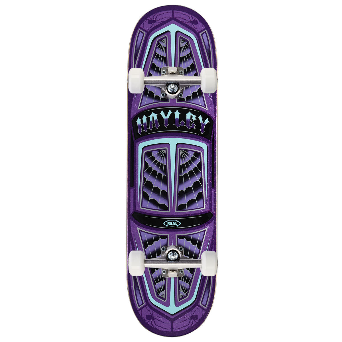 Real Hayley Threadline True Fit Complete Skateboard | Purple | 8.38"