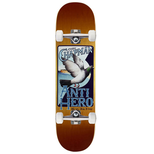 Anti-Hero Chapman Homers Complete Skateboard | Yellow | 8.32"