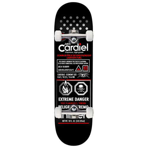 Anti-Hero Cardiel Fueled Up Complete Skateboard | Black | 8.62"