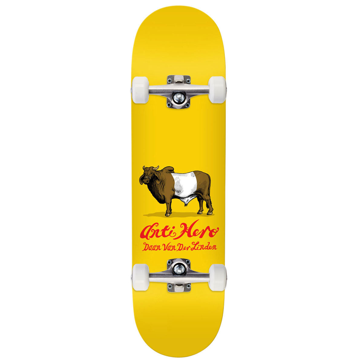 Anti-Hero Daan Dutch Belted Complete Skateboard | Yellow | 8.28"
