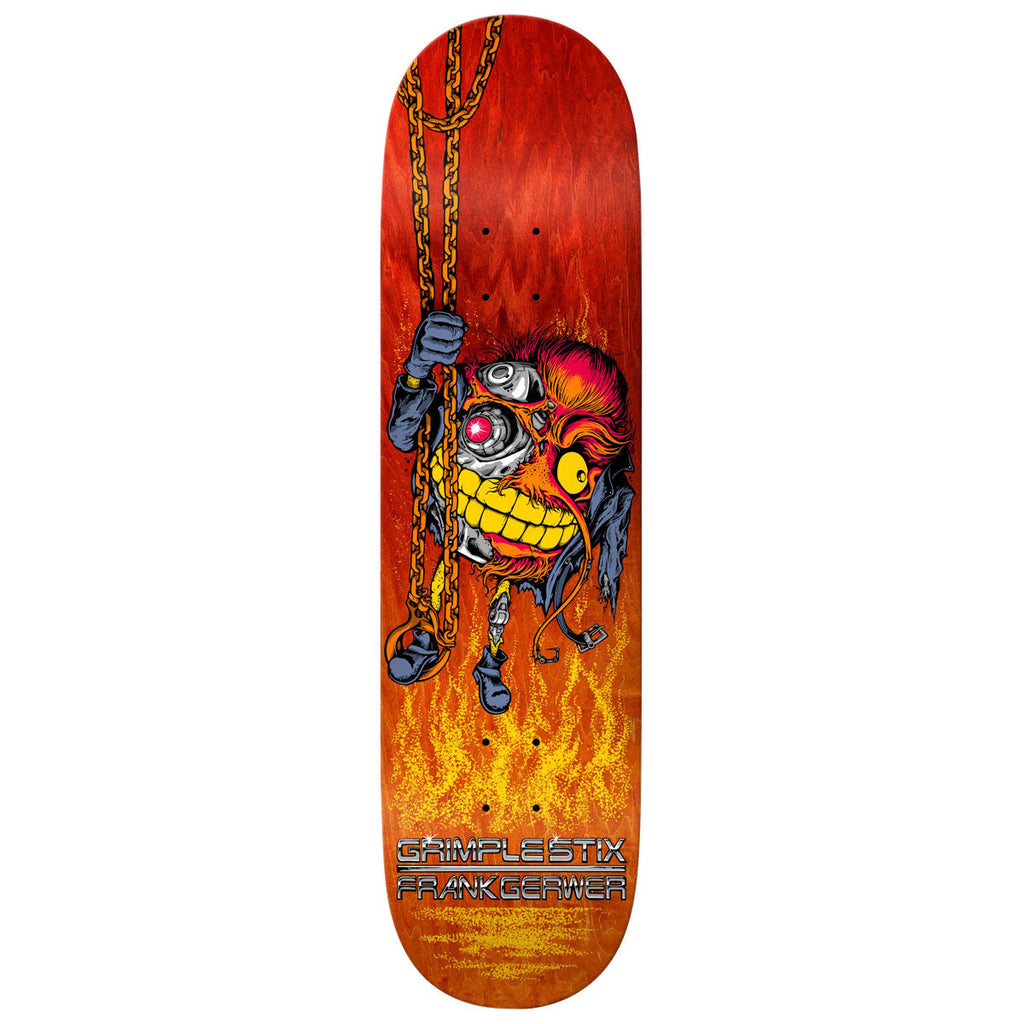 Anti-Hero DBX Gerwer Griplestix Grimplenator Skateboard Deck | Red | 8.25"