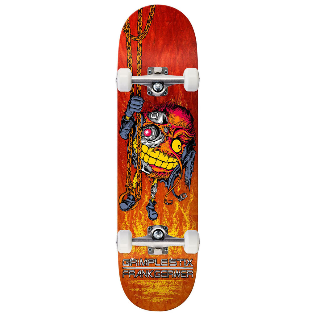 Anti-Hero DBX Gerwer Griplestix Grimplenator Complete Skateboard | Red | 8.25"