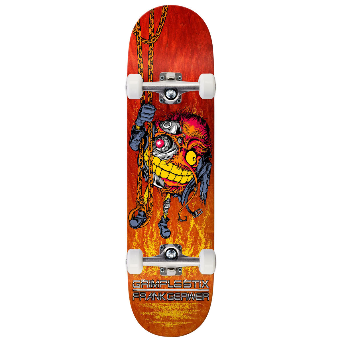 Anti-Hero DBX Gerwer Griplestix Grimplenator Complete Skateboard | Red | 8.25"