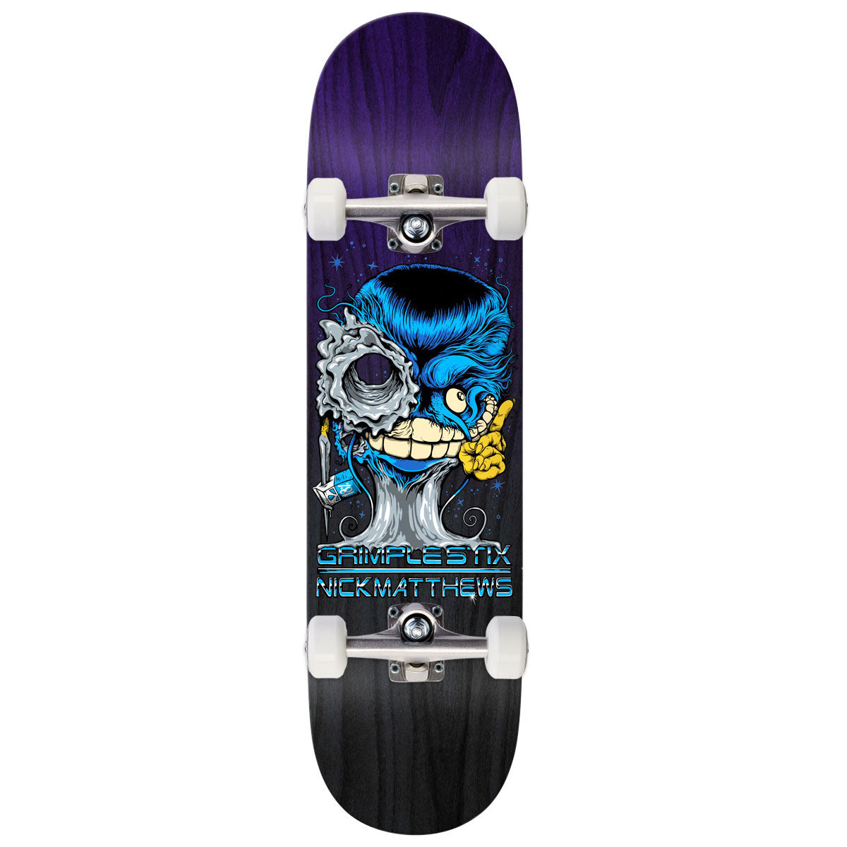Anti-Hero Matthews Grimpletix Grimplenator Complete Skateboard | Purple | 8.50"