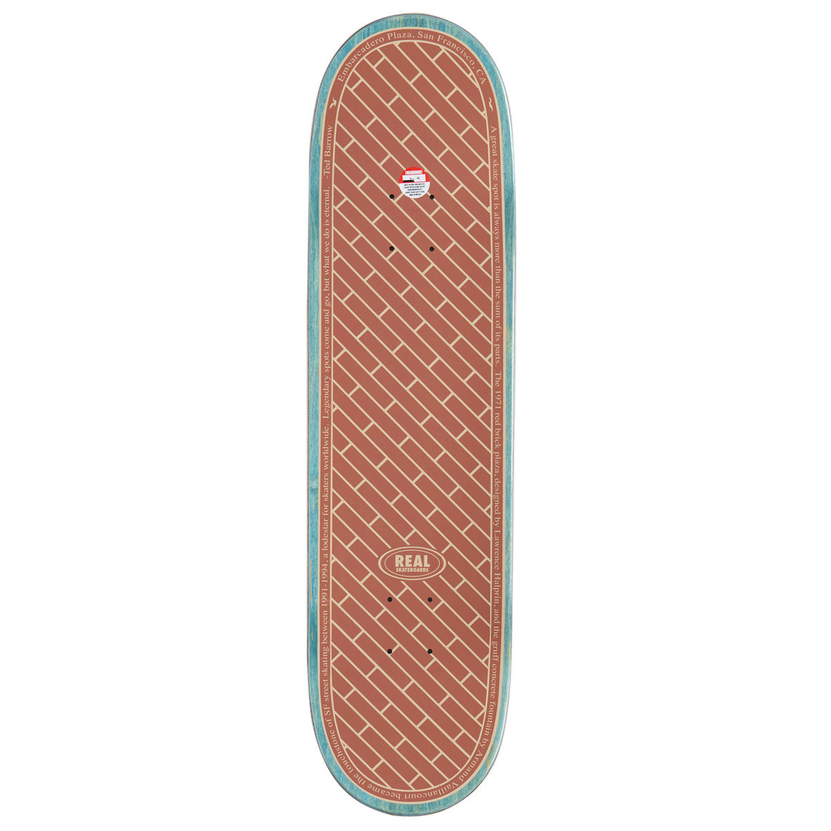 Real EMB Team Skateboard Deck | White | 8.50"