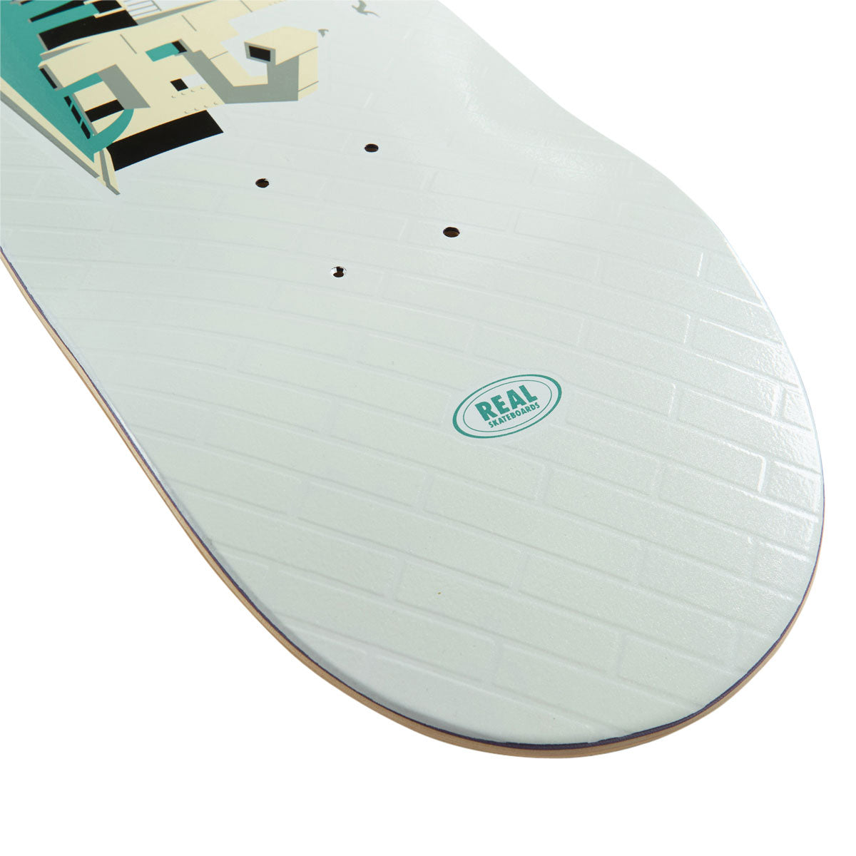 Real EMB Team Skateboard Deck | White | 8.50"