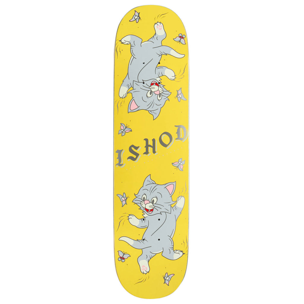Real Ishod Kitten Scratch Twin Tail Skateboard Deck | Yellow | 8.00"