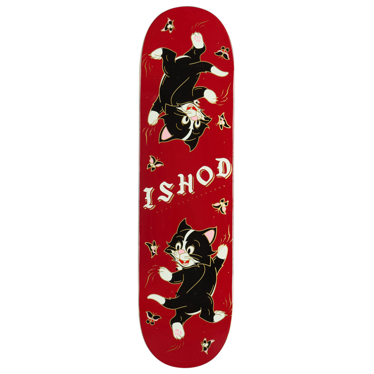 Real Ishod Kitten Scratch Twin Tail Skateboard Deck | 8.25"