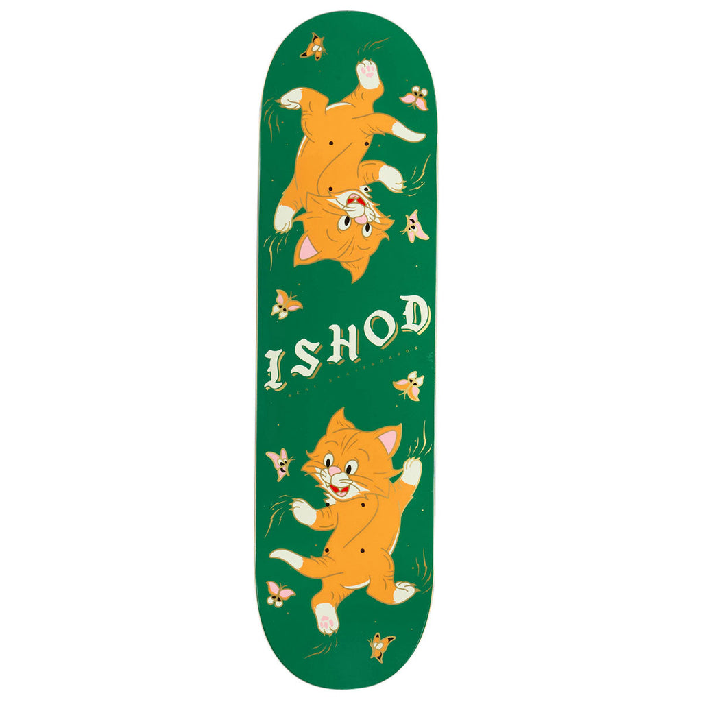 Real Ishod Kitten Scratch Twin Tail Slick Skateboard Deck | Green | 8.30"