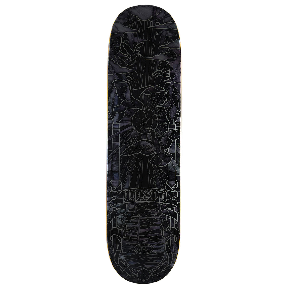 Real Mason Black Sunday Cathedral Skateboard Deck | Black | 8.25"