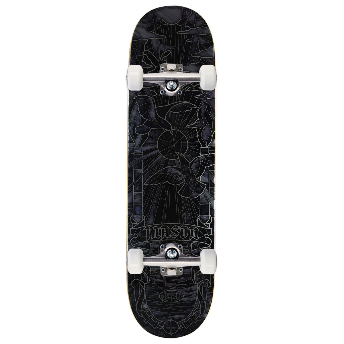 Real Mason Black Sunday Cathedral Complete Skateboard | Black | 8.25"