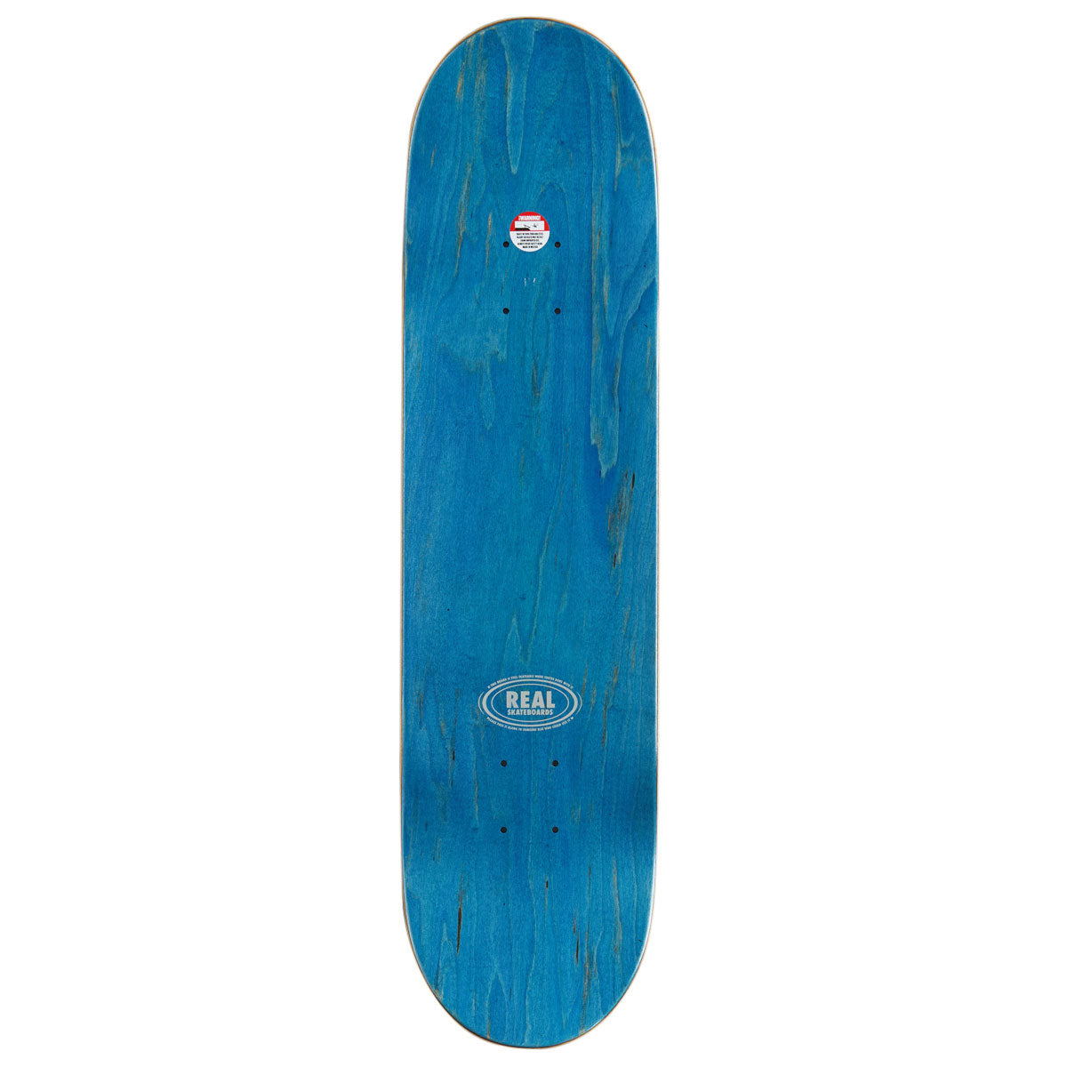 Real Team Barbed Wire Foil Oval Skateboard Deck | Black | 8.12"