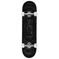 Real Team Barbed Wire Foil Oval Complete Skateboard | Black | 8.12"