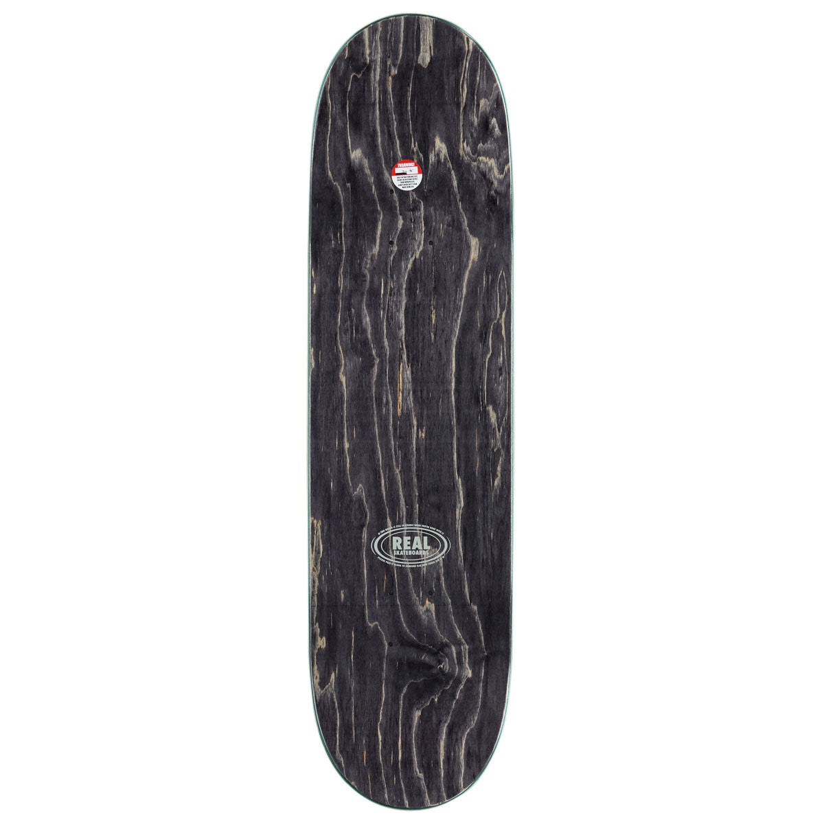 Real Team Barbed Wire Foil Oval Skateboard Deck | Black | 8.50"