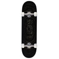 Real Team Barbed Wire Foil Oval Complete Skateboard | Black | 8.50"