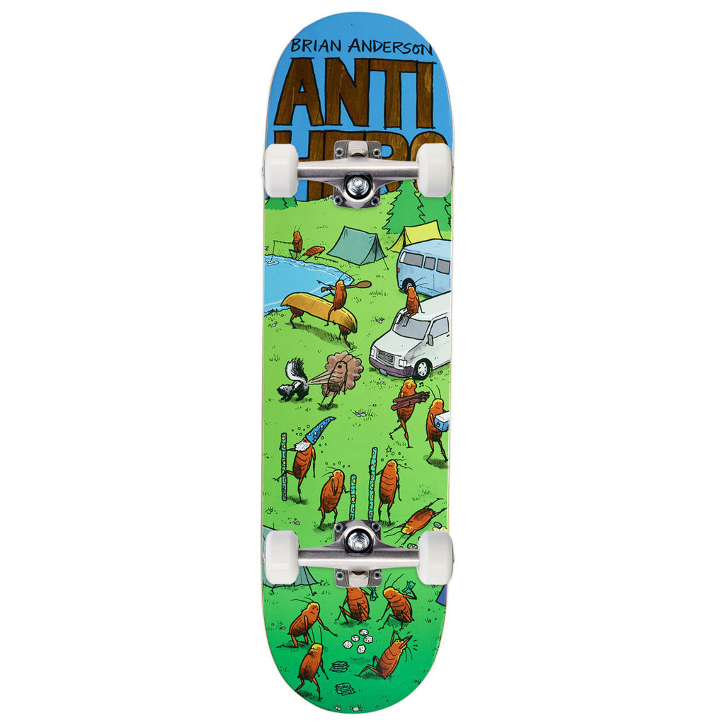 Anti-Hero B.A. Roached Out 2 Complete Skateboard | Green | 8.50"